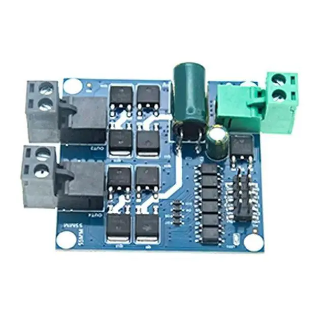 Alt view image 2 of 3 - Industrial Grade Dual Way DC Motor Drive Module 7A 160W PWM Speed Control L298 Logic Board Positive Negative