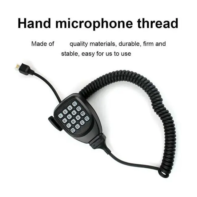Alt view image 2 of 3 - 8 Pin RJ-45 To RJ-45 Coiled Handheld Speaker Microphone Cable Walkie Talkie Replacement Lead For Kenwood KMC-30 KMC-32