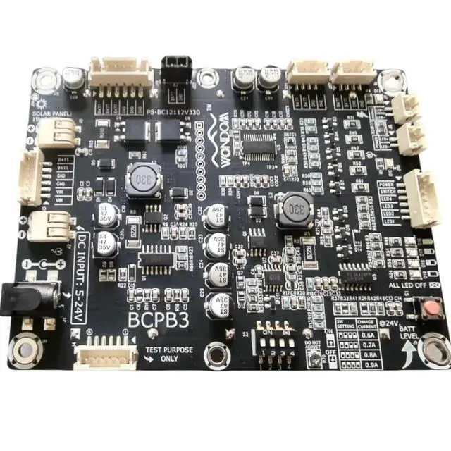 Alt view image 3 of 3 - 5S 5-24V Input Lithium Charging, Balance and Protection Extension Board BCPB3 supports solar charging