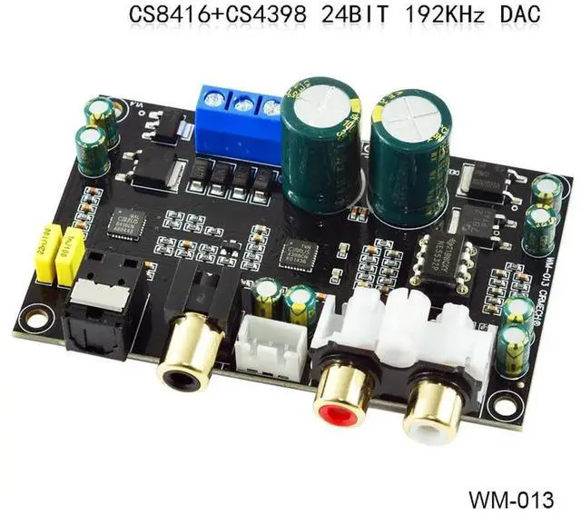 Main image of HIFI Audiophile Grade High Fidelity CS8416 CS4398 Chip 24BIT 192KHz Coaxial Optical DAC Decoder Board