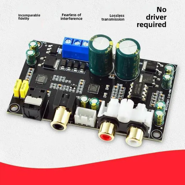 Alt view image 2 of 3 - HIFI Audiophile Grade High Fidelity CS8416 CS4398 Chip 24BIT 192KHz Coaxial Optical DAC Decoder Board