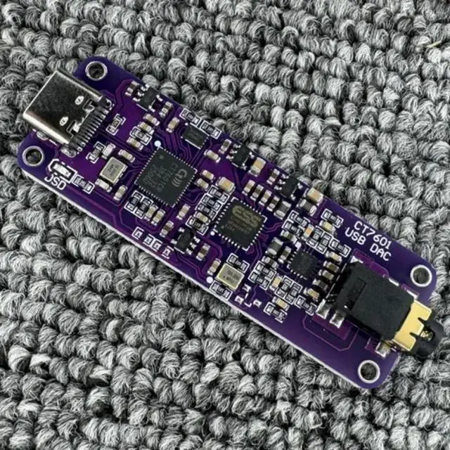 Alt view image 3 of 3 - Phone Tail HIFI Headphone Amplifier Type-C Digital DSD Hard Decoding DIY Headphone Adapter DAC Decoder