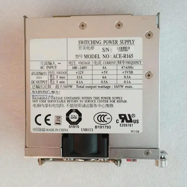 Alt view image 3 of 3 - Redundant Power Supply ACE-R165 165W Power Supply Module