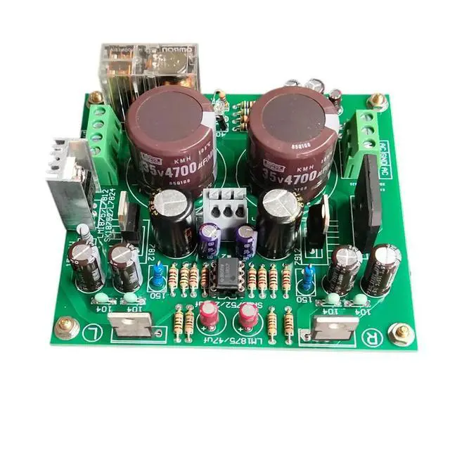 Alt view image 4 of 6 - LM1875T power amplifier board HIFI enthusiast grade high fidelity with front stage, with horn protection 2.0 finished board