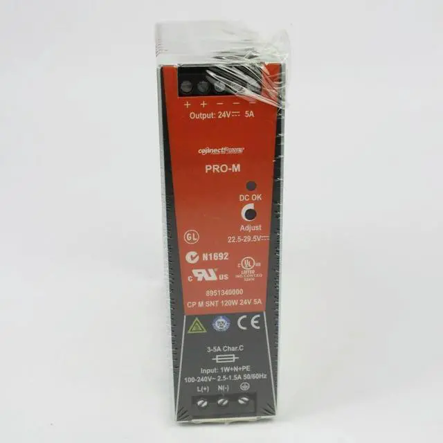 Alt view image 2 of 3 - 8951340000 CP M SNT 120W 24V 5A Switching Power Supply