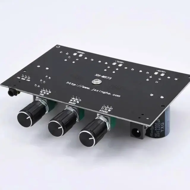 Alt view image 6 of 6 - XH-M573 High Power 2.1 Channel TPA3116D2 Digital Amplifier Board 80W+80W