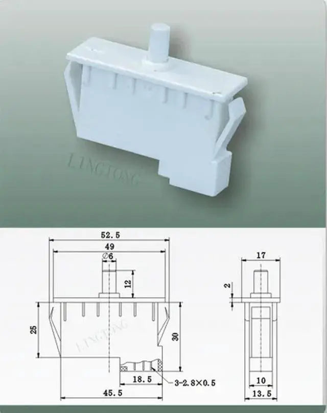 Alt view image 2 of 2 - LTK-22 Replacement Fridge Door Lamp Switch Refrigerator Door Light Sensor Switch Special parts