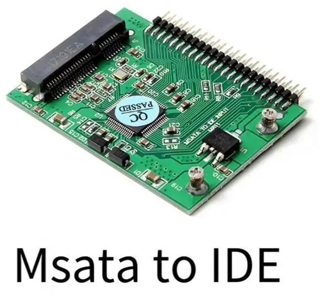 Alt view image 3 of 3 - 2X IDE MSATA Adapter 2.5 Inch 5V IDE To MSATA SSD Converter Card