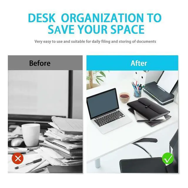 Alt view image 3 of 3 - Accordian File Organizer 13 Pocket Expanding File Folder Plastic Expandable File Folder Color Inside Durable Easy To Use
