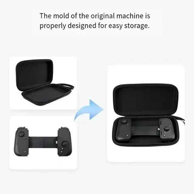 Alt view image 3 of 3 - For Kishi V2 Mobile Game Controller Case Travel Carrying Organizer Protective Pouch Bag