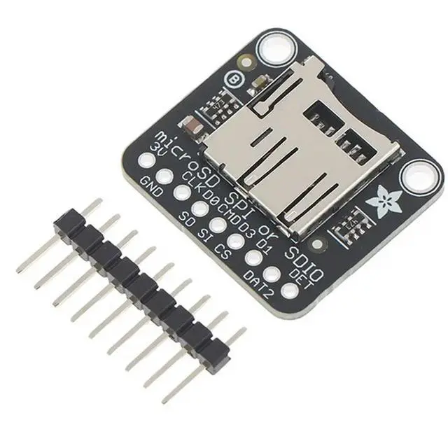 Alt view image 2 of 3 - Flash Memory Expansion Board For Electronic Projects-Adafruit 4682 For Microsd Card Breakout Module-SPI/SDIO 3V Only