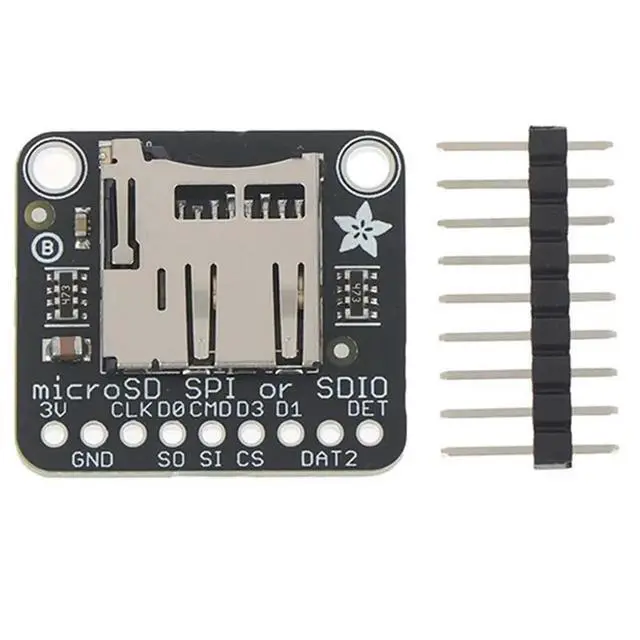 Alt view image 3 of 3 - Flash Memory Expansion Board For Electronic Projects-Adafruit 4682 For Microsd Card Breakout Module-SPI/SDIO 3V Only