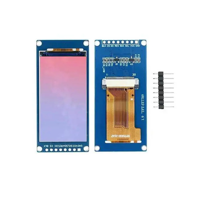 Alt view image 3 of 3 - 3Pcs 1.9Inch IPS Full Angle TFT Display Screen LCD Screen Color Display Module SPI Serial Port 170X320 ST7789