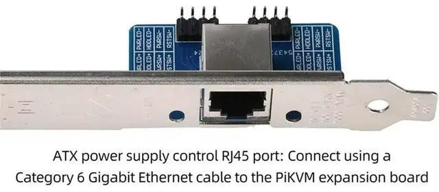 Alt view image 2 of 3 - Remote Control For Computer PCIE Adapter Connector ATX Power Board For Raspberry Pikvm Pi KVM