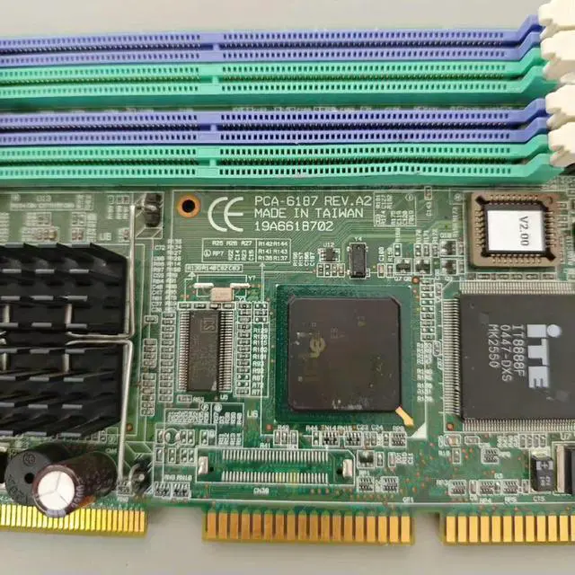 Alt view image 3 of 3 - Industrial Motherboard PCA-6187 REV.A2 PCA-6187VE