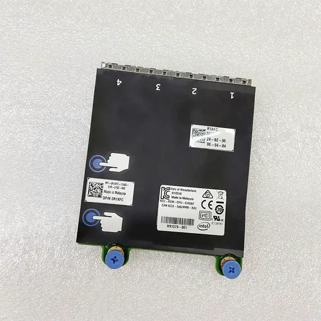 Alt view image 2 of 3 - 0R1XFC R1XFC R620 R720 R730 R830 R930 Server Four-port Gigabit Network Card Module NIC