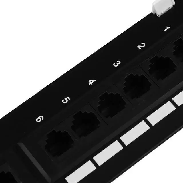 Alt view image 6 of 6 - 2X Network Tool Kit 12 Port Cat6 Patch Panel Rj45 Networking Wall Mount Rack Mount Bracket