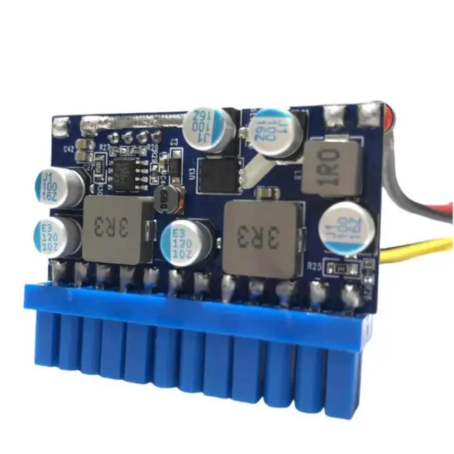 Alt view image 5 of 6 - 1Pcs DC-ATX-300W Mini ITX Direct Plug Power Module Conversion Board Soft Route 12V High Power Direct Plug 24PIN DC to ATX