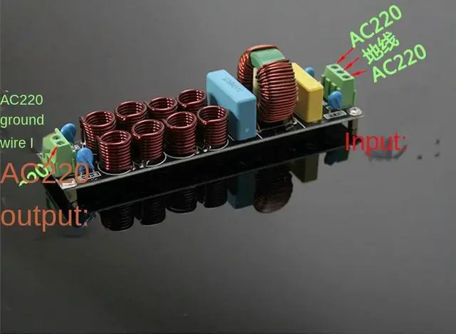 Alt view image 6 of 6 - Nvarcher 4400W 20A EMI Power Filter Purifier Board Noise Suppressor AC 110V 220V For Speaker Amplifier