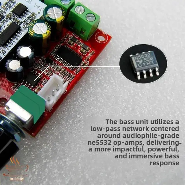 Alt view image 3 of 3 - Mobile Movie-Watching Artifact Active Subwoofer Upgraded Bluetooth Digital Amplifier Board 2.1 Channel 15W*2+30W