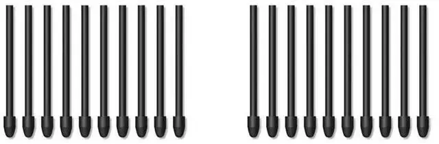 Main image of 20 Pack Replacement Nibs For HUION Stylus Pen Display Kamvas 12, Kamvas 13, Kamvas 16 2021, Kamvas 22, Kamvas 22 Plus