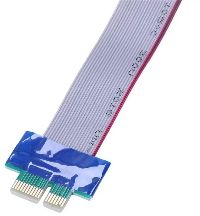 Alt view image 2 of 3 - 5X PCI-Express PCI-E 1X Riser Card Flex Extender Extension Cable For PC