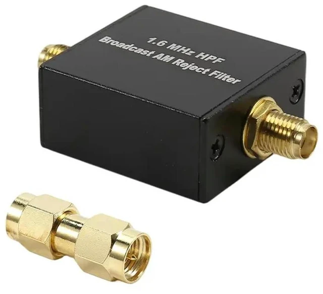 Main image of HPF 1.6Mhz High Pass Filter For Broadcast AM Rejection- For Short Wave Reception Receiver Compatible
