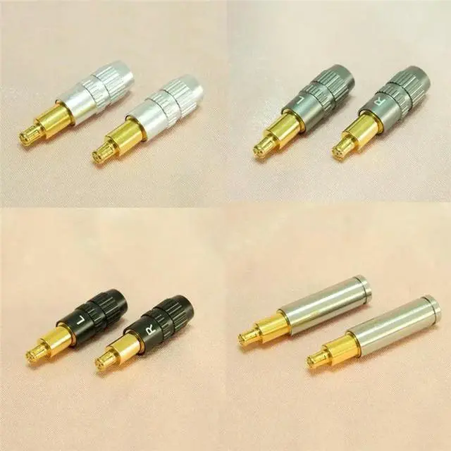 Alt view image 3 of 3 - For DIY Compatible 1Pair Copper A2DC Earphone Pin Plug- Works ATH ADX5000 WP900 MSR7B 770H AP200, 4 Options D