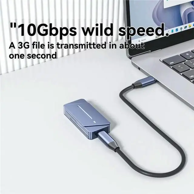 Alt view image 3 of 3 - 2230 SSD Enclosure M.2 Nvme SSD Case USB 3.2 Gen 2 Type C 10Gbps USB C External SSD Enclosure For Laptop