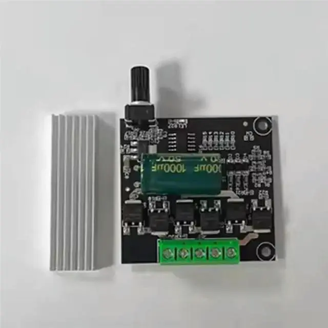 Alt view image 3 of 3 - 500W High-Power Brushless Control Board 12- 30V Potentiometer Speed Control Module 30A For Fan Motors And Water Pumps
