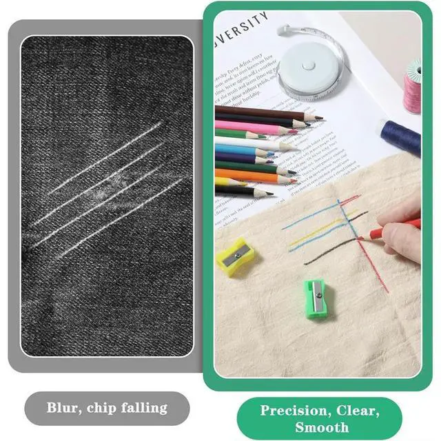 Alt view image 2 of 3 - Sewing Tools Kit 12Pcs-Water-Soluble Sewing Fabric Marker Pens For Quilting Sewing For Dressmaking Supplies Includes 2 Sharpe