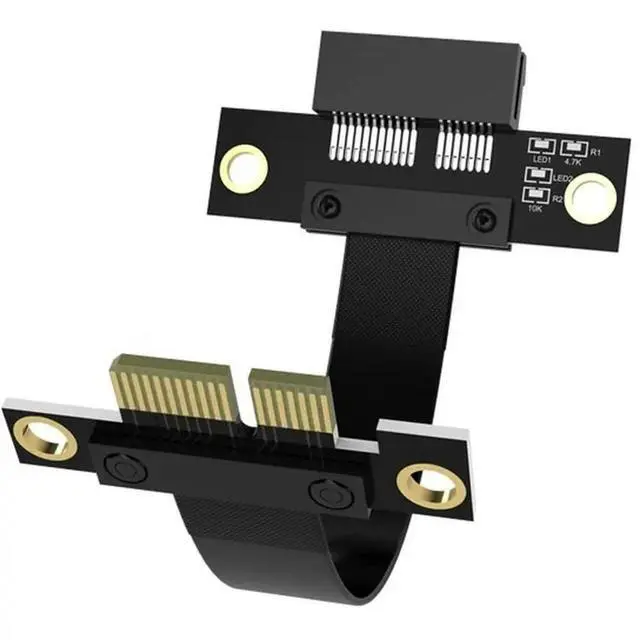 Alt view image 3 of 3 - PCI-E3.0 PCI-E Cable Extension Card PCI-Express Riser Card Pcie1x Graphics Card Ribbon Network Card Sound Card Extender