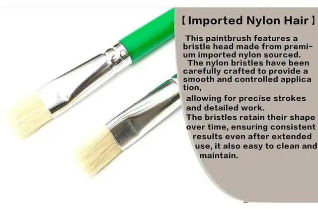 Alt view image 2 of 3 - 16 Pcs Large Paint Brushes For Kids Paintbrushes For Children Colorful Toddler Paint Tools