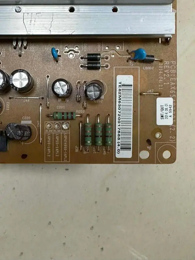 Alt view image 3 of 3 - 47LB5610-CD power supply EAX65423801(2.2/2.1/2.0) LGP474950-14PL2