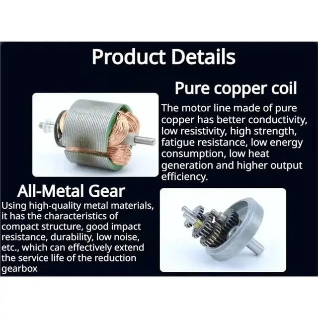 Alt view image 3 of 3 - GA25-370 Gear Reduction Motor DC 6V High Torque Electric Motor For DIY Robot Car DC 6V 360RPM