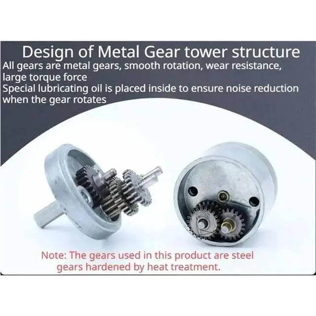 Alt view image 2 of 3 - GA25-370 Gear Reduction Motor DC 6V High Torque Electric Motor For DIY Robot Car DC 6V 360RPM