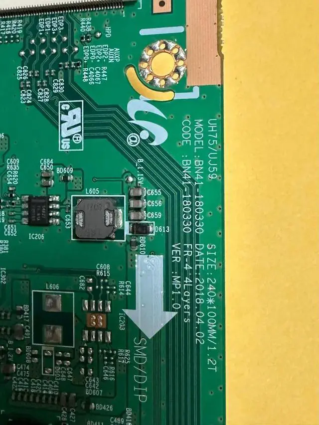 Alt view image 3 of 3 - C27F591FD drive board main board BN41-02516B screen CY-PK270BNLV1H