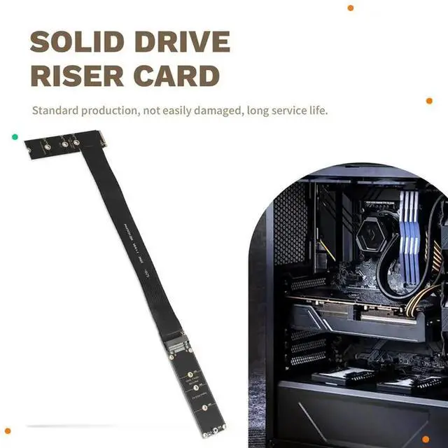 Alt view image 3 of 3 - M.2 NVME Extension Cable For SSD Graphics Card For Solid Drive Riser Card Straight