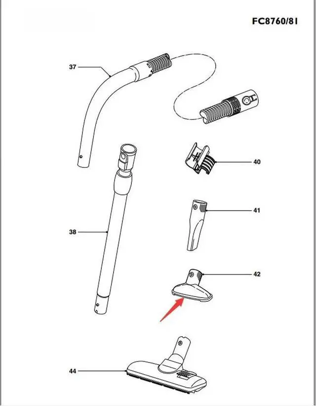 Alt view image 2 of 2 - For , Vacuum Cleaner FC8766 8769 8760 8767 8761 8764 Small Nozzle, Accessories