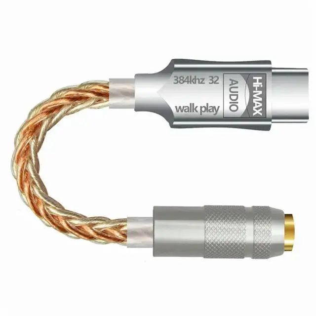 Alt view image 2 of 3 - 2X Type C To 3.5Mm Hifi DAC Earphone Adapter USB C Audio Decoder AMP Adapter CB1200AU Sound Card Digital Decoder