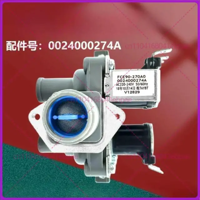 Alt view image 2 of 3 - forHaier drum washing machine 0024000274A FCE90-270A0 electromagnetic inlet valve FCF-22-B6 accessories
