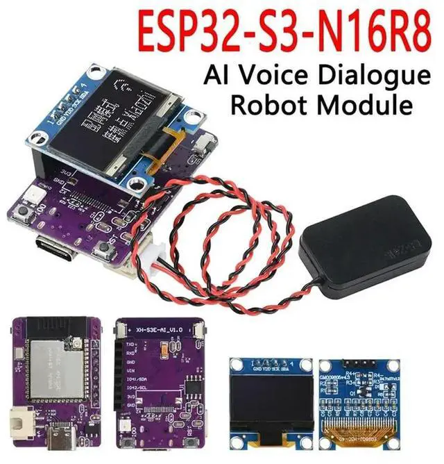 Main image of ESP32 S3 N16R8 Development Board ESP ESP With Xiaozhi AI Voice Dialogue Robot Module 0.96 Inch OLED Screen Type-C Interface