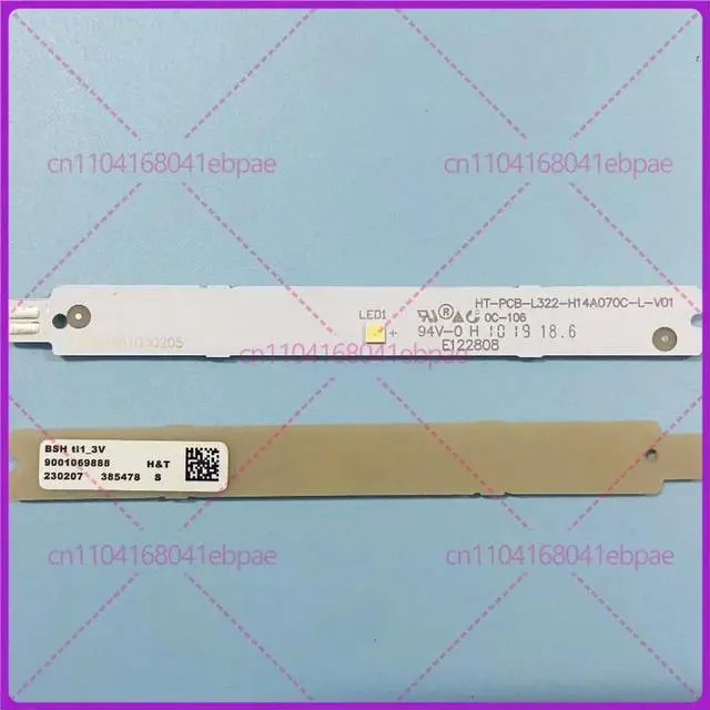 Main image of 2pcs 3V BSH 9001069888 Refrigeration Lighting LED Strip For Siemens Bosch Refrigerator Parts
