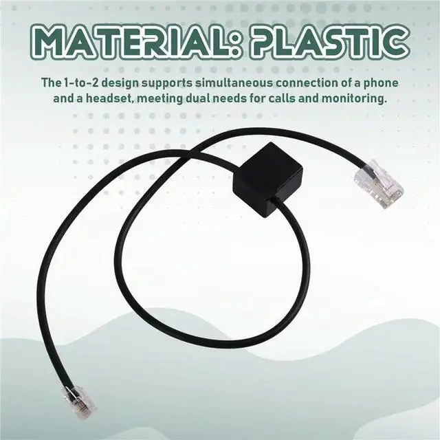 Alt view image 2 of 3 - RJ45 To RJ9 Adapter/Splitter Cwith RJ9 4P4C Female Port RJ45 To RJ9 And A 1-To-2 Splitting Function