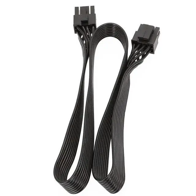 Alt view image 2 of 3 - 4X CPU 8 Pin Male To CPU 8 Pin (4+4 Pin) Male EPS-12V Motherboard Power Adapter Cable 60Cm