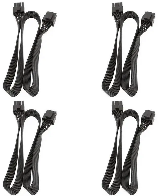 Main image of 4X CPU 8 Pin Male To CPU 8 Pin (4+4 Pin) Male EPS-12V Motherboard Power Adapter Cable 60Cm