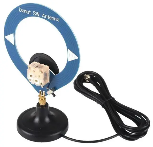 Main image of Donut SW Shortwave Antenna Extension Cable With SMA Base 4Mhz-24Mhz Small Loop High Impedance Resonant Antenna