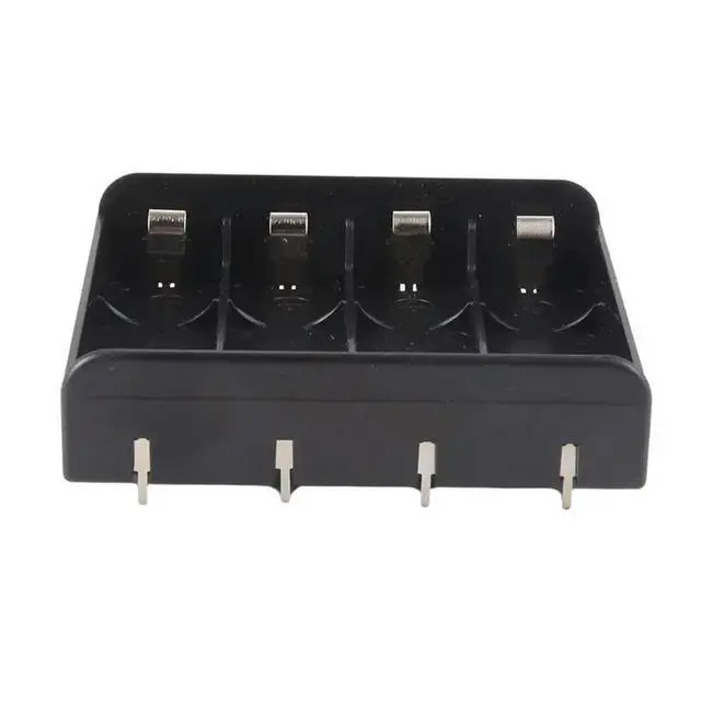 Alt view image 2 of 3 - 5PCS 4X 21700 Holder Box Case ABS Fireproof Power Bank Cases Slot Batteries Container With Shrapnel