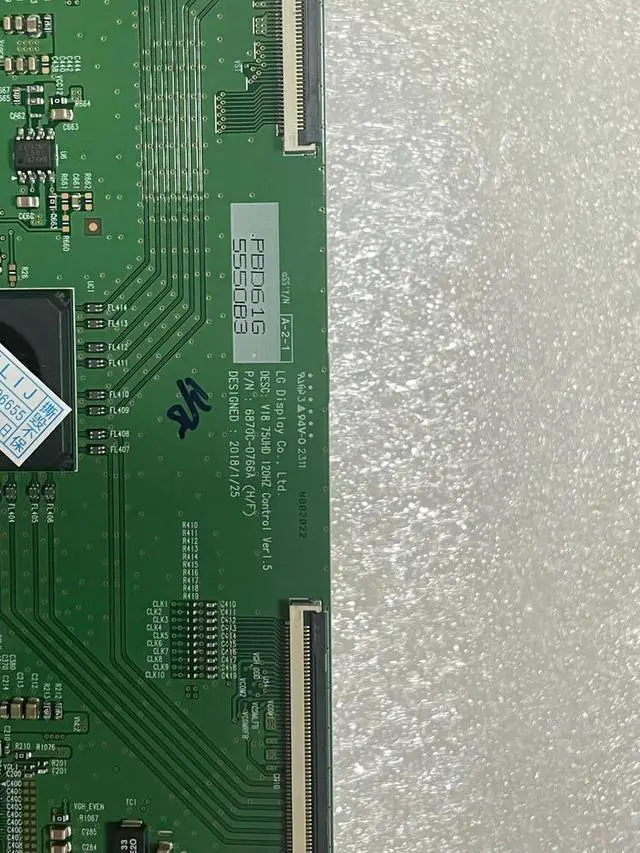 Alt view image 3 of 3 - 6870C-0766A logic board for T-CON V18 75UHD 120HZ