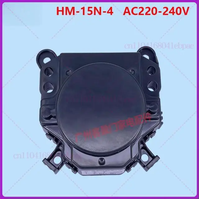 Alt view image 3 of 3 - For washing machine drain valve, electric drain motor retractor HM-15N-4 220-240V